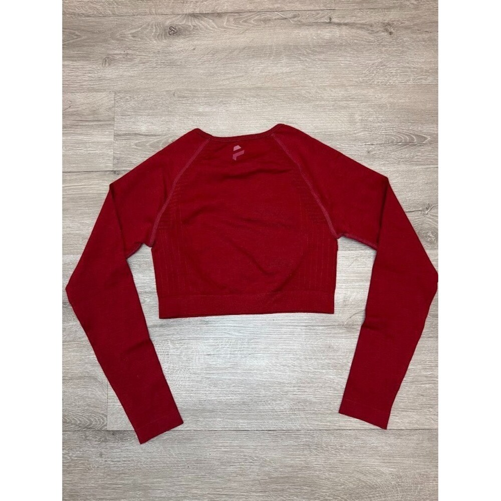 Women’s Seamless Long Sleeve Crop Top Gym Yoga Athleisure Activewear - Picture 2 of 3